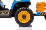 Mamido Dětský elektrický traktor BBH-030 s přívěsem modrý