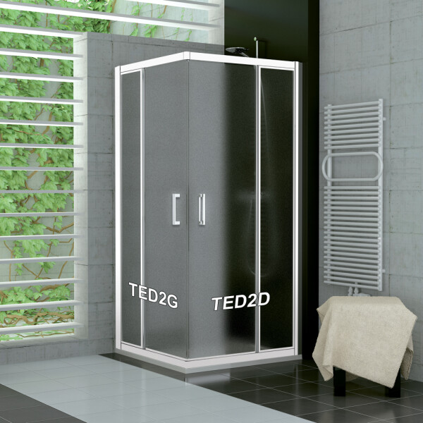 SanSwiss TED2D 0900 04 22 Pravý díl sprchového koutu 90 cm, bílá/durlux