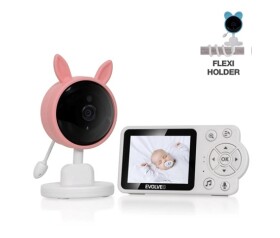 EVOLVEO Baby Monitor N3, LCD displej, IR přísvit, růžová EDF_547139