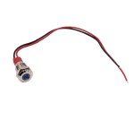 LED světelný indikátor - Modrý, 10 - 24V, 10 mm