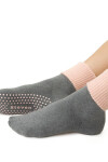 Dámské ponožky s protiskluzovou úpravou ABS 126 melanžově šedá 35-37