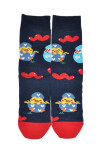 Unisex ponožky Wola U04.156 Happy Easter 35-46 námořnictvo 35-38