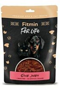 Fitmin FL dog,cat poch. Kachní jerky 70g