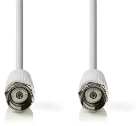Nedis satelitní anténní kabel F(M) - F(M) bílá / Kabel / 75 Ohm / 50 dB / dvojité stínění / 3 m (CSGB41000WT30)