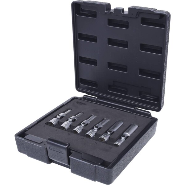 KS Tools 500.7300 Sada kloubových hlavic žhavicích svíček 3/8, krátká, 6 ks