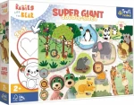 Trefl - Puzzle - Oboustranné puzzle Treflíci a mláďata v ZOO SUPER GIANT