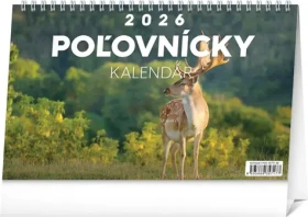 NOTIQUE Stolový Poľovnícky kalendár 2026, 23,1 x 14,5 cm (PGS-35717-SK)