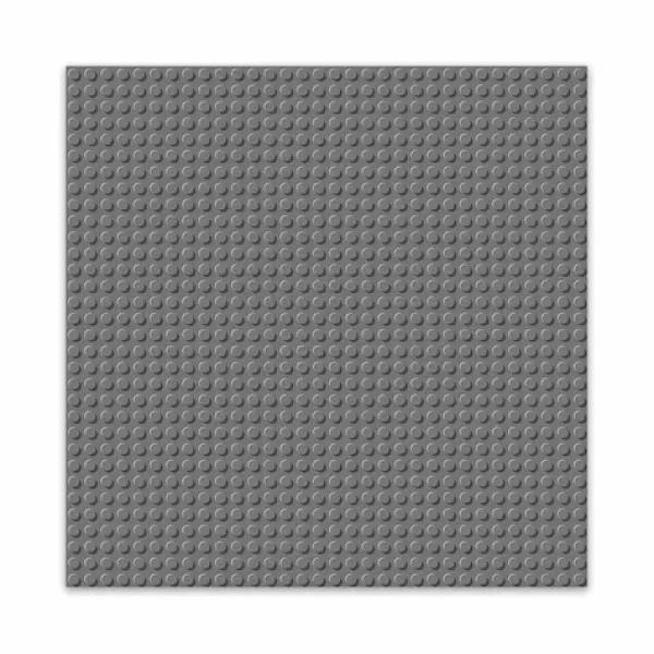 BRIXIES Plus 225.011 Základní podložka na stavění - tmavě šedá 25,5 x 25,5 cm