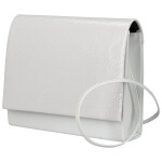 Módní dámská plesová kabelka Elvina, bílá