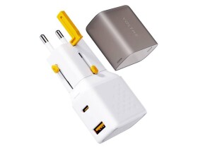 Adaptér cestovní VOLTME Vito Go EzTravel White pro použití v EU/US/UK/AU