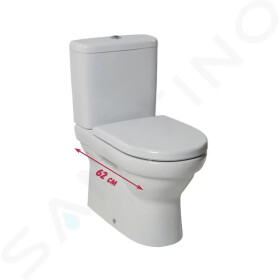 JIKA - Tigo WC kombi mísa, Vario odpad, bílá H8242160002311