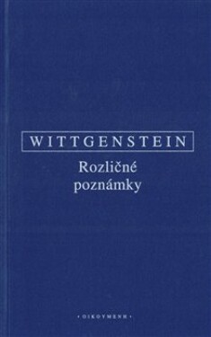 Rozličné poznámky Ludwig Wittgenstein