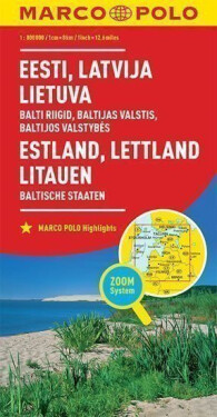 Baltické státy 1:800T//mapa(ZoomSystem)MD