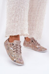 Dámské Polobotky Z Přírodní Kůže Vzorované Artiker 56C2689 Béžové 37