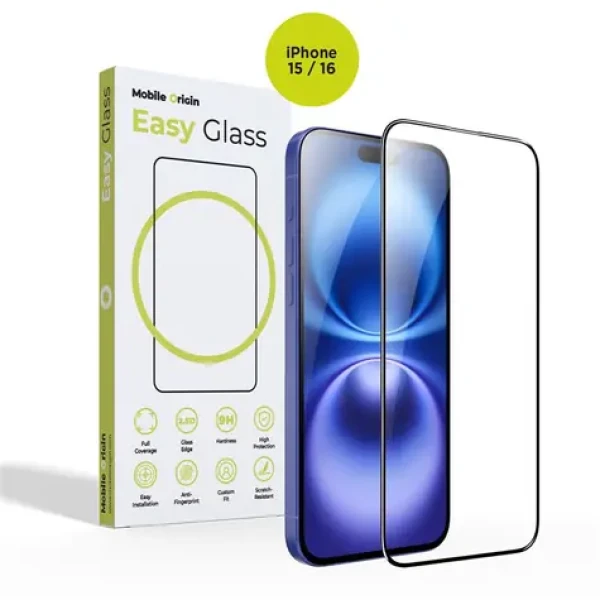 Mobile Origin EasyGlass ochranné sklo pro Apple iPhone 15/Apple iPhone 16 (FRL-EG-i16)