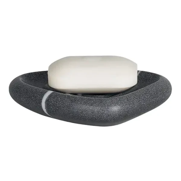 Spirella ETNA mýdlenka šedá / polyresin / kamenný vzhled (7610583136404)
