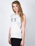 RVCA VA TROPIC LINE Vintage White dámská tílko - L