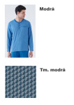 Pánské pyžamo Karelpiu KC8215 Modrá XL
