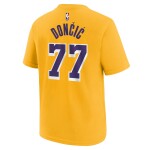 Nike Dětské tričko Los Angeles Lakers NBA Luka Doncic #77 Player T-Shirt Žlutá (YOUTH)