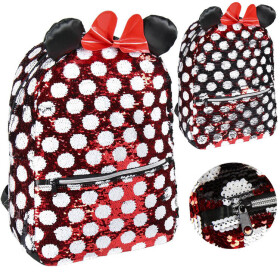 Mamido Disney Myška Minnie Batoh Roztomilý Stylový Flitrový 40 cm