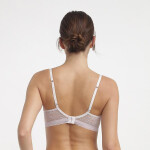 Dámská krajková podprsenka s kosticí DIM ROMANCE UNDERWIRE FULL CUP BRA - DIM - růžová 75 C