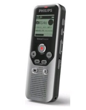 Philips DVT 1250 / diktafon / 8GB / až 270 hodin záznamu / USB / 3.5 mm jack (DVT1250)