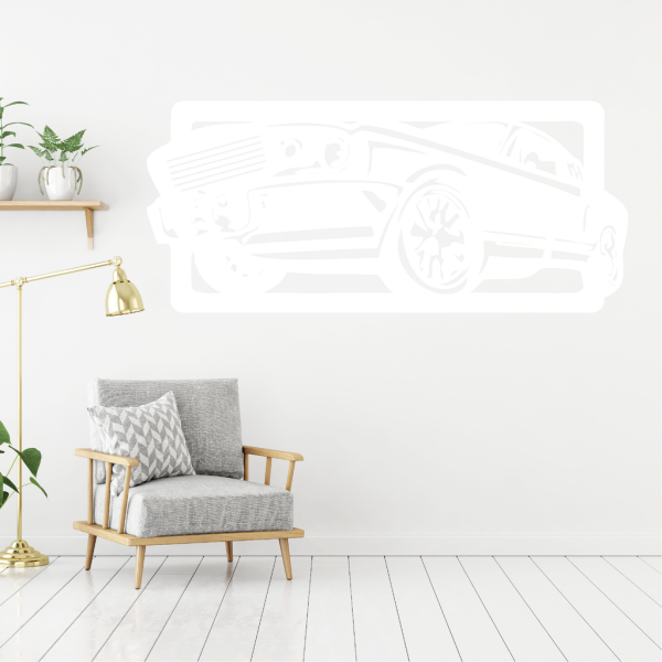 Samolepka Auto Ford Mustang Barva: bílá, Velikost: 100 x 43 cm
