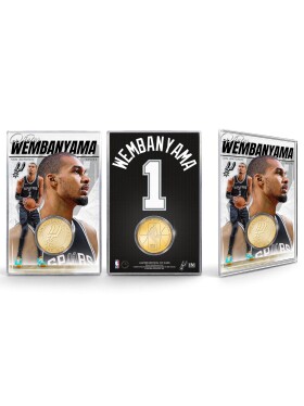 Mince San Antonio Spurs NBA Victor Wembanyama Acrylic Bronze Coin Card