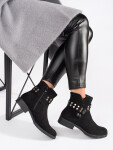 Trendy dámské kotníčkové boty na plochém podpatku 37
