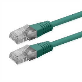 Roline 21.51.1563 RJ45 síťové kabely, propojovací kabely CAT 6 U/UTP 5.00 m zelená nestíněný 1 ks