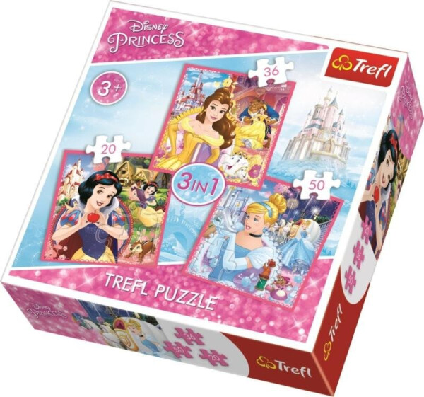 Puzzle Disney Kouzelný svět 3v1