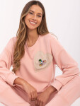 Mikina DHJ BL 20322.72 peach jedna velikost