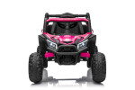 Mamido Elektrické autíčko Buggy Madman růžové | UTV-MX 4x4 | EVA kola | 12V 10Ah | EKO kůže