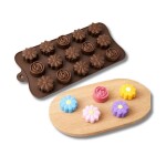 Cesil Cesil Silikonová forma na čokoládu Květiny 20 x 10,7 cm