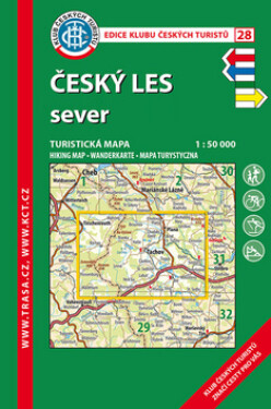 KČT 28 Český les - Sever 1:50T / turistická mapa
