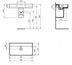 IDEAL STANDARD - Strada II Umyvadlo 80x43 cm, bez otvoru pro baterii, s Ideal Plus, bílá T3639MA