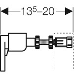Geberit Duofix-sada na zeď (pro předstěnovou montáž) 111.815.00.1 111.815.00.1