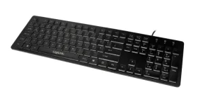 LogiLink Klávesnice s LED podsvícením černá / Klávesnice / DE layout / USB / 104 kláves (ID0138)