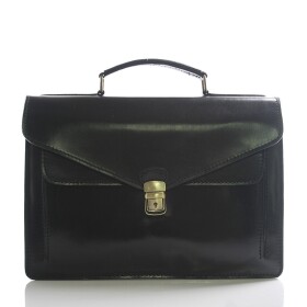 Dámská kožená aktovka Belinda, černá