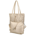 Módní dámský koženkový set kabelek Safira, zlatý