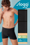 Pánské boxerky SLOOGI MEN GO SMOOTH SHORT C2P M014 ČERNÁ-GRAFITOVÁ