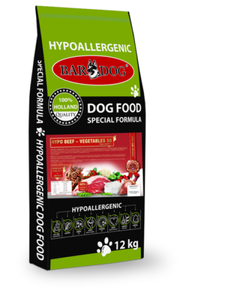 BARDOG HYPO BEEF – VEGETABLES 50 12 kg
