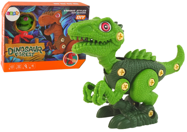 Mamido Konstrukční DIY dinosaurus zelený