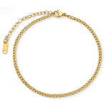 ELENYS Classic Chain 3 mm – pozlacený náramek 18K žluté zlato Délka náramku: 20+6 cm / max. 26 cm