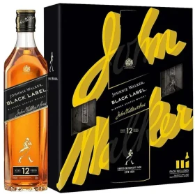 Johnnie Walker Black Label / Whisky / 12 let / 40 % / 0,7 l + skleničky (5000267186757)