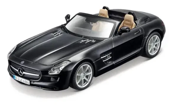 Bburago Mercedes - Benz SLS AMG Roadster černá metalíza 1:32