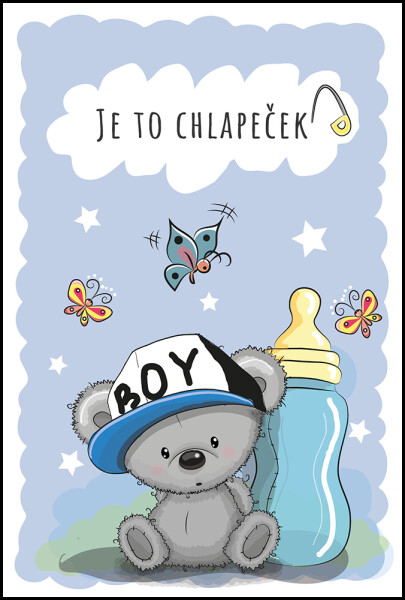 Přání K - K narození dítěte - kluk