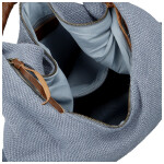 Trendy dámská textilní kabelka na rameno Alice, modrá