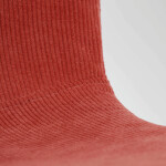 Židle jídelní, červená látka, černý kov