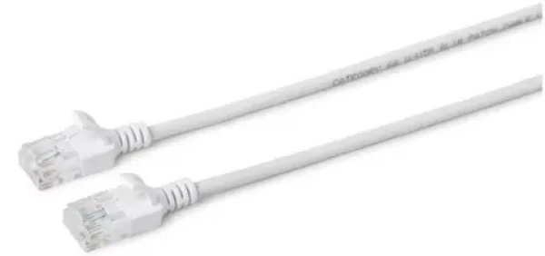 MicroConnect CAT6a U/UTP SLIM 10m bílá / LSZH (V-UTP6A10W-SLIM)